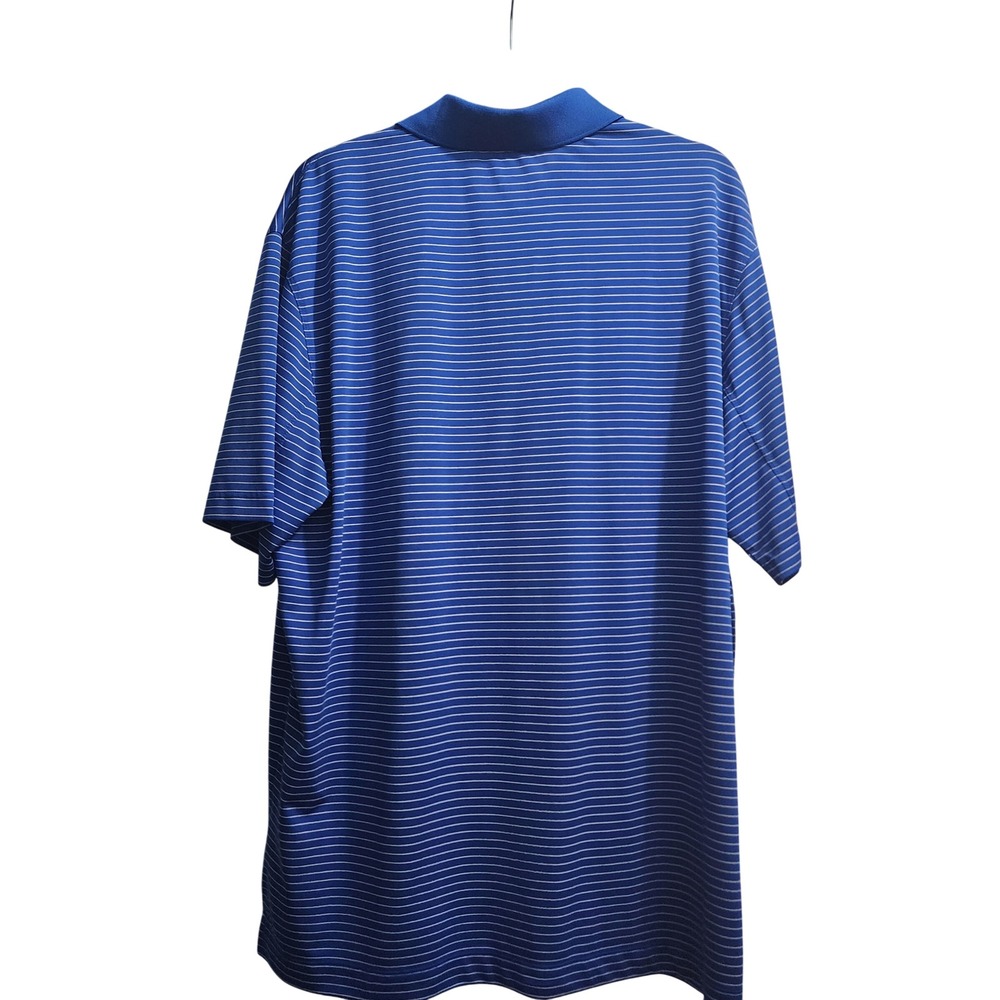 Nike Duke University Dri-FIT Polo Shirt Men's XL Blue Striped Golf - Picture 9 of 9